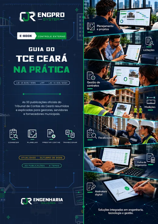 Capa do e-book Guia do TCE Ceará na prática — as 33 publicações oficiais explicadas