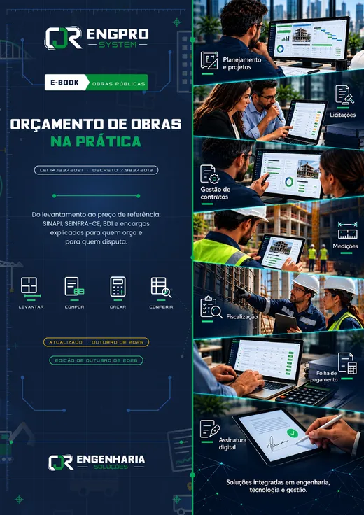 Capa do e-book Orçamento de obras na prática